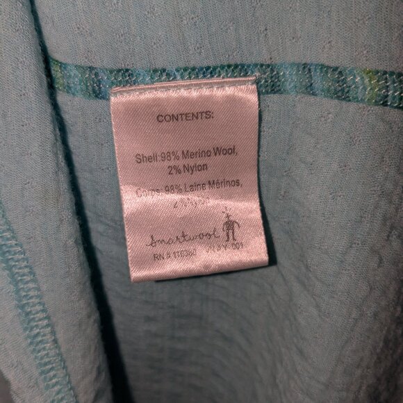 Smartwool Merino Sport 120 T-Shirt Women Med Tee Short Sleeve Crew Teal Blue - Picture 6 of 9